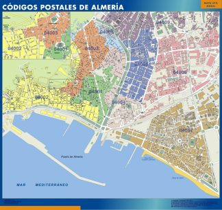 Almeria códigos postales plastificado
