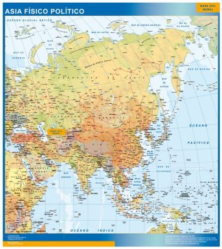 Mapa Asia plastificado