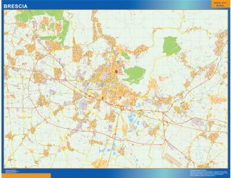 Mapa Brescia plastificado