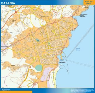 Mapa Catania plastificado