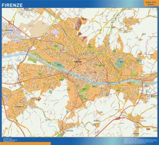 Mapa Firenze plastificado