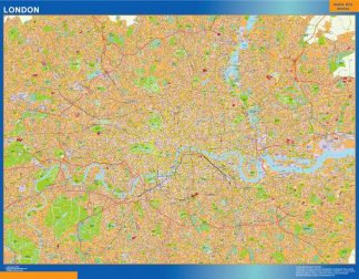 Mapa Londres plastificado
