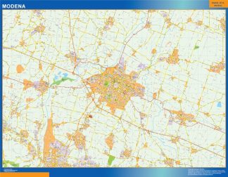 Mapa Modena plastificado