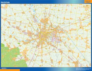 Mapa Padova plastificado