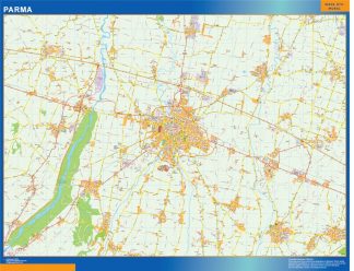 Mapa Parma plastificado