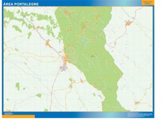Mapa Portalegre área urbana plastificado plastificado