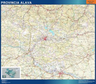 Mapa Provincia Alava plastificado