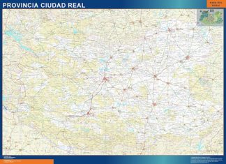 Mapa Provincia Ciudad Real plastificado