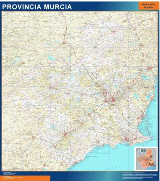 Mapa Provincia Murcia plastificado