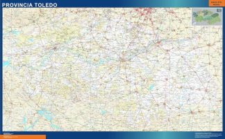 Mapa Provincia Toledo plastificado