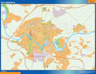 Mapa Salamanca callejero plastificado