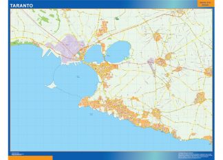 Mapa Taranto plastificado
