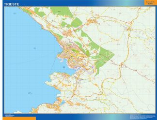 Mapa Trieste plastificado