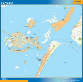 Mapa Venezia plastificado