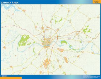Mapa carreteras Zamora Area plastificado