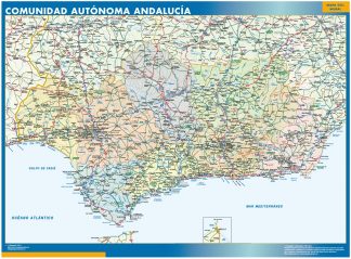 Mapa de Andalucia plastificado