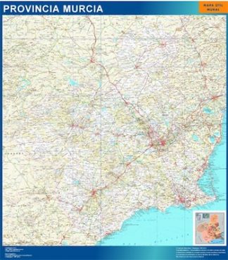 Mapa de Region Murcia plastificado