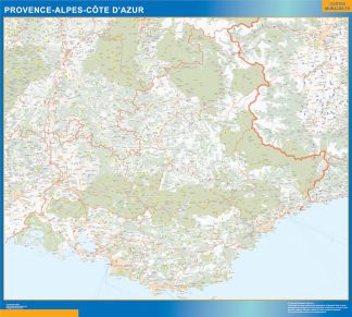 Region Provence-alpes cote azur plastificado