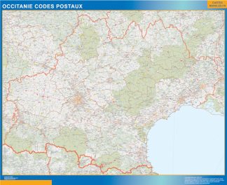 Región OccitanIe codigos postales plastificado
